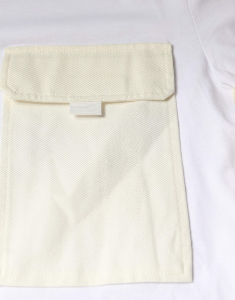 Dolce & Gabbana White Cotton Pocket Short Sleeves T-shirt - Image 8