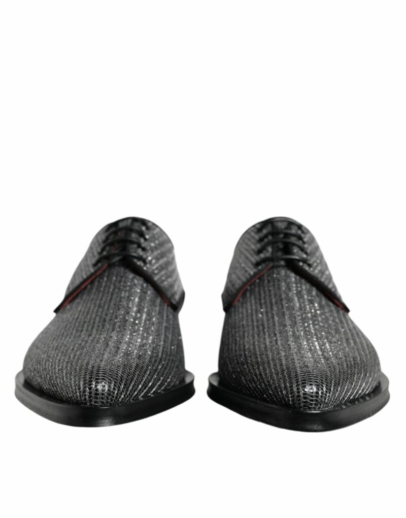 Dolce & Gabbana Silver Polyurethane Derby Formal Dress Shoes - Image 2