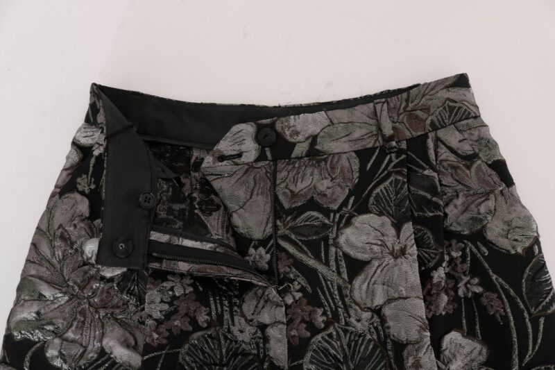 Dolce & Gabbana Elegant High-Waist Brocade Shorts - Image 5