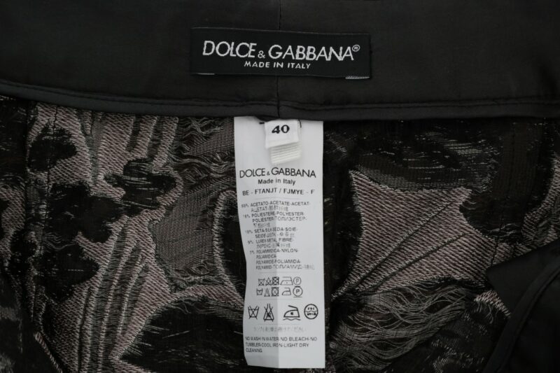 Dolce & Gabbana Elegant High-Waist Brocade Shorts - Image 6