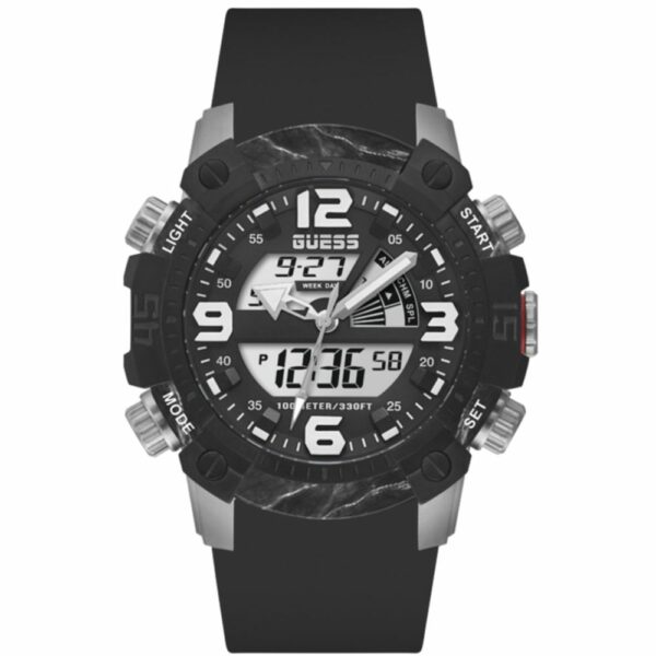 Guess Black Silicone Watch