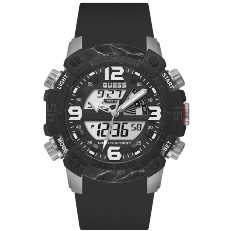 Guess Black Silicone Watch