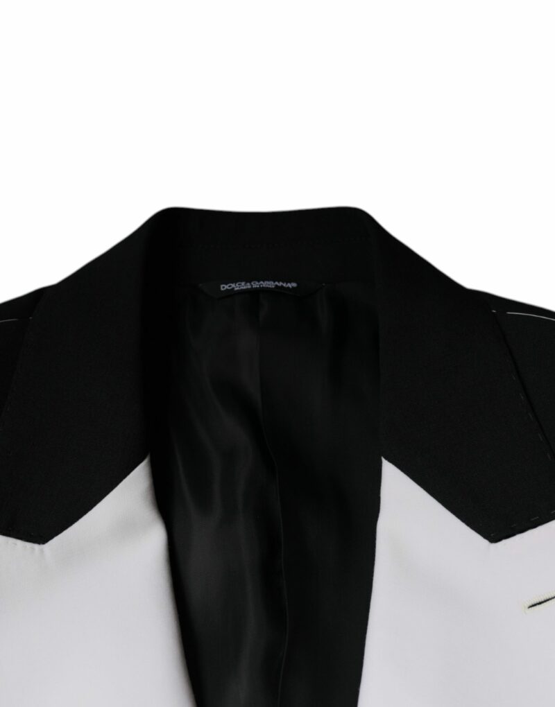 Dolce & Gabbana Black White Single Breasted Dress Blazer - Image 7