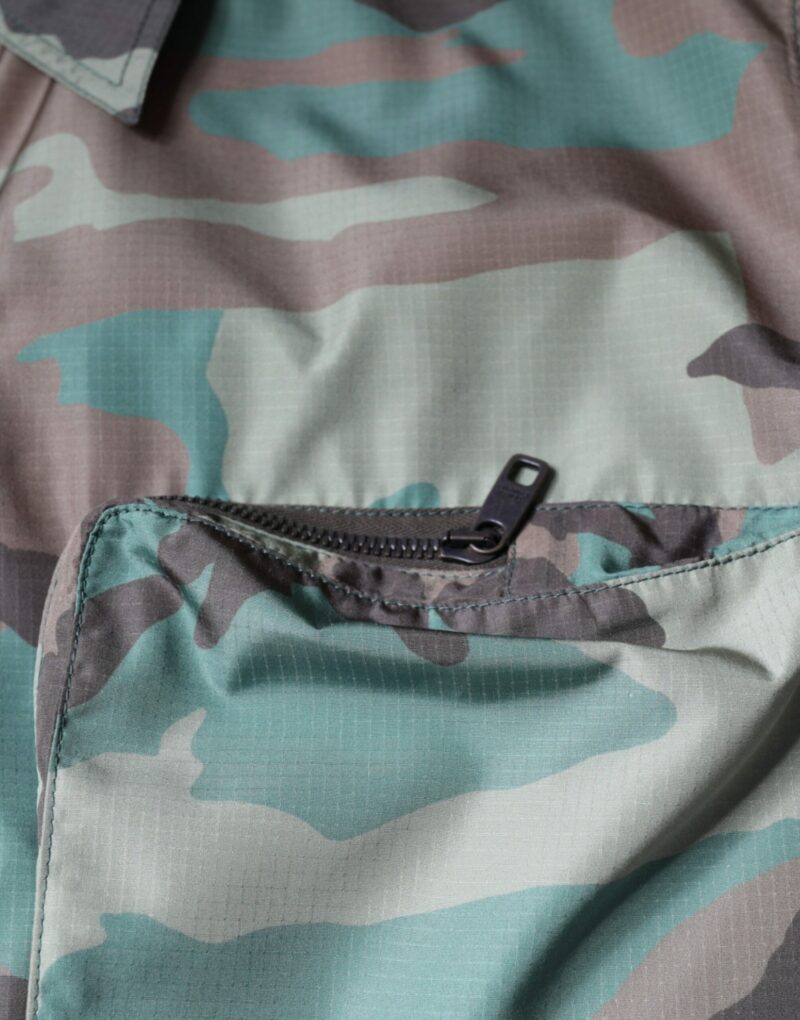 Dolce & Gabbana Multicolor Camouflage Button Down Shirt - Image 8