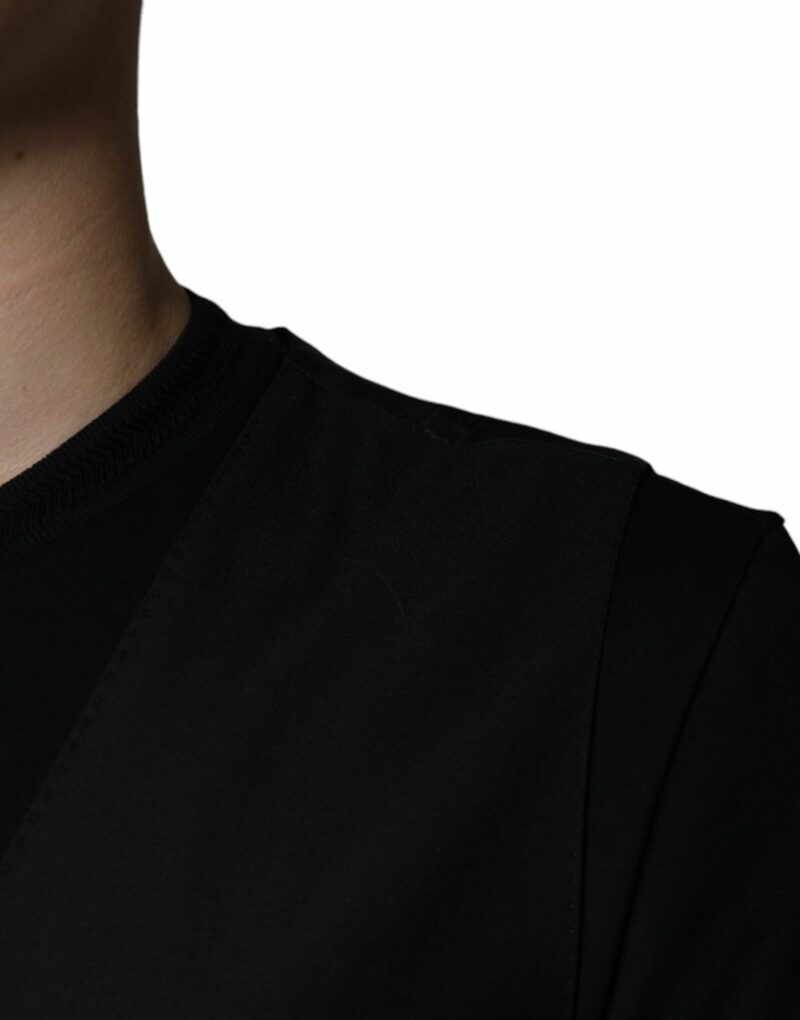 Dolce & Gabbana Black Wool Waistcoat Dress Formal Vest - Image 6