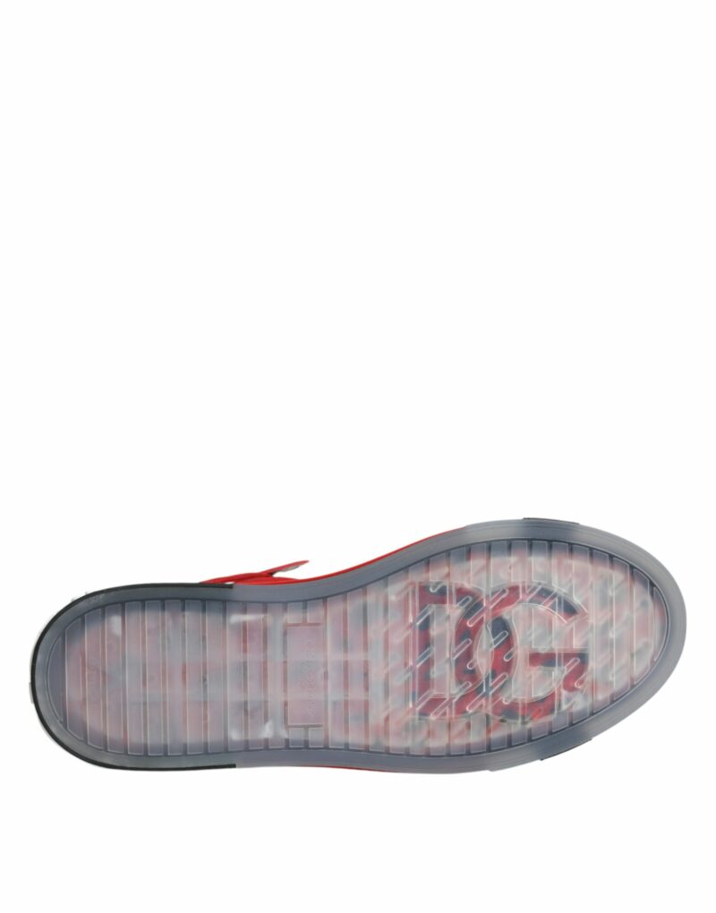 Dolce & Gabbana Multicolor Leather High Top Sneakers Shoes - Image 8