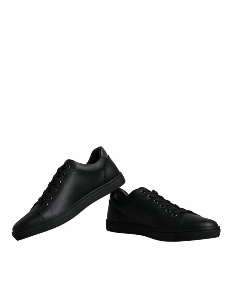 Dolce & Gabbana Black London Sacred Heart Men Sneakers Shoes - Image 6