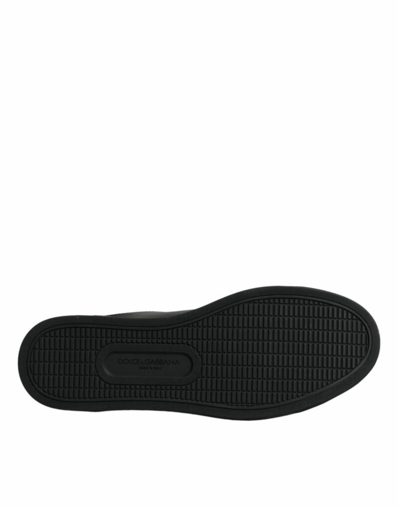 Dolce & Gabbana Black London Sacred Heart Men Sneakers Shoes - Image 7