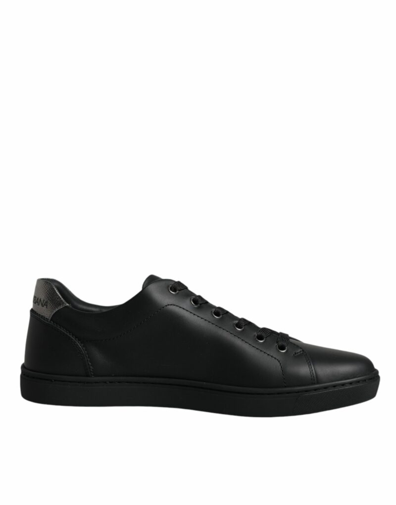 Dolce & Gabbana Black London Sacred Heart Men Sneakers Shoes - Image 8