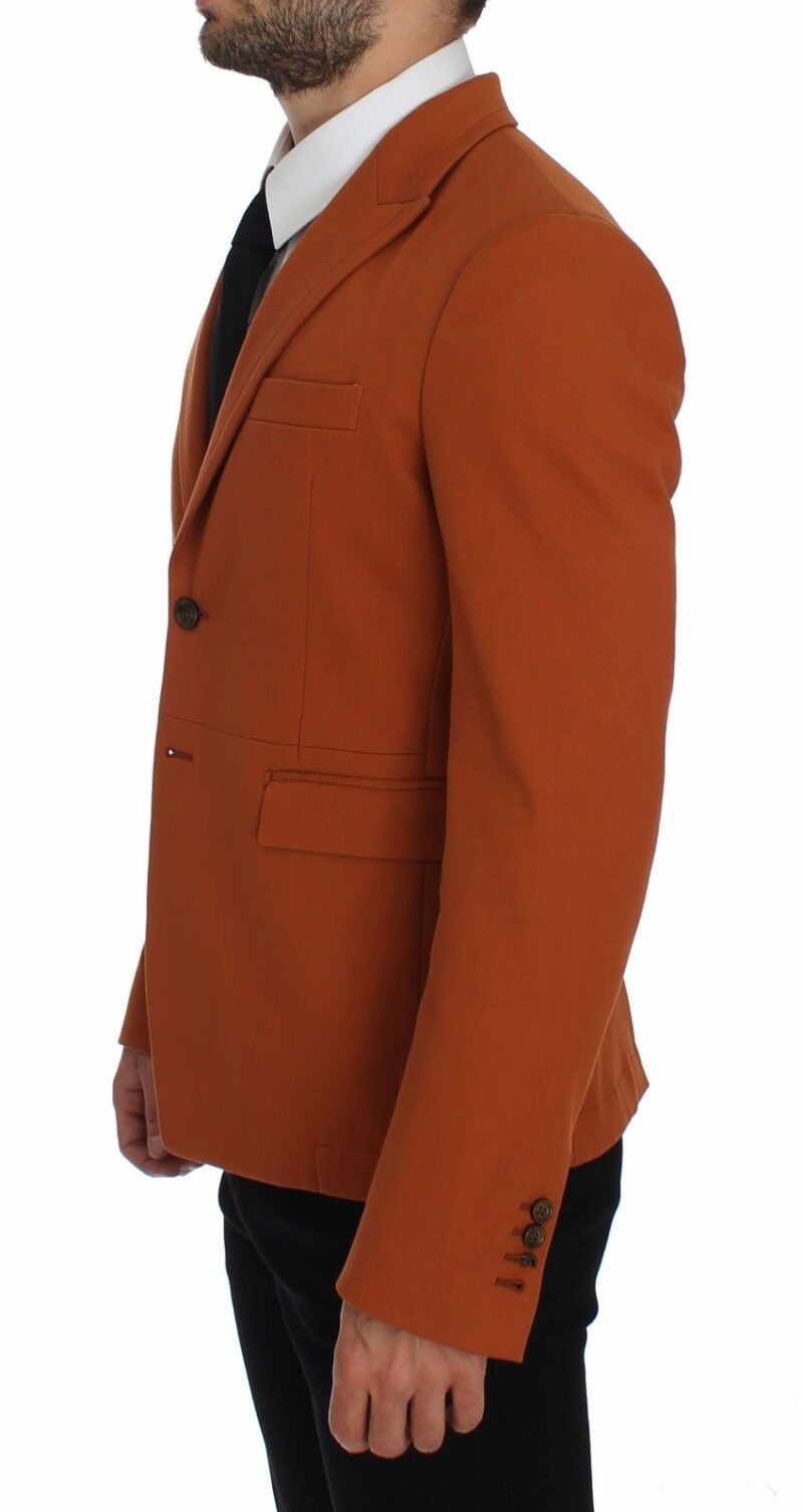 Dolce & Gabbana Elegant Orange Casual Cotton Blend Blazer - Image 2