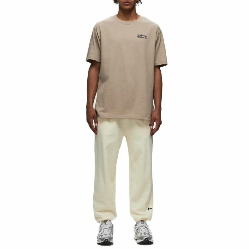 New Balance Beige Cotton T-Shirt - Image 3