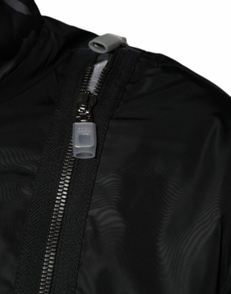 Dolce & Gabbana Black Nylon Full Zip Men Bomber Jacket - Image 6