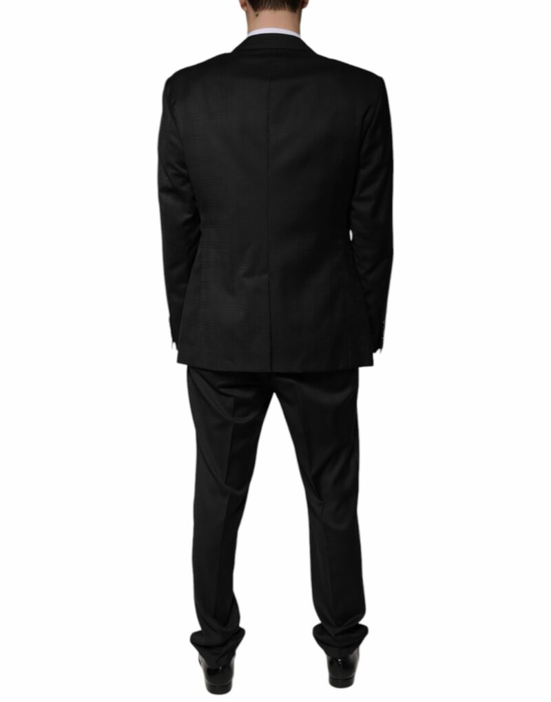 Dolce & Gabbana Black Wool Single Breasted Formal Suit - Image 4
