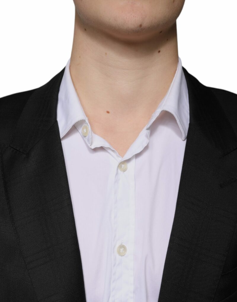 Dolce & Gabbana Black Wool Single Breasted Formal Suit - Image 5