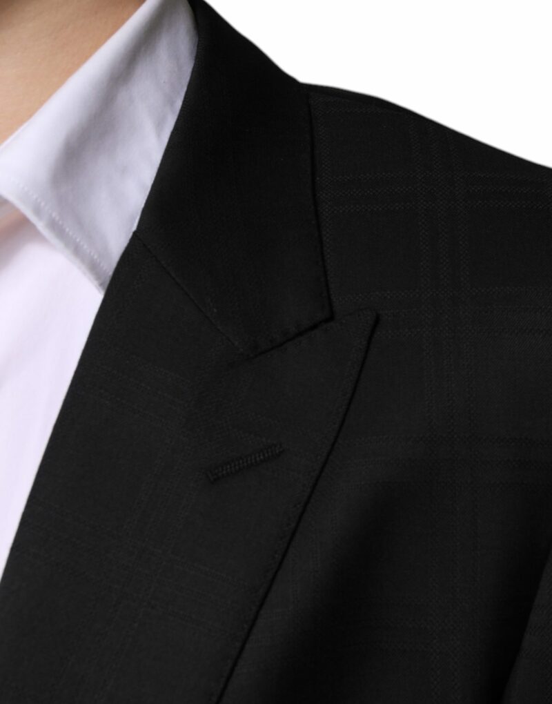 Dolce & Gabbana Black Wool Single Breasted Formal Suit - Image 6