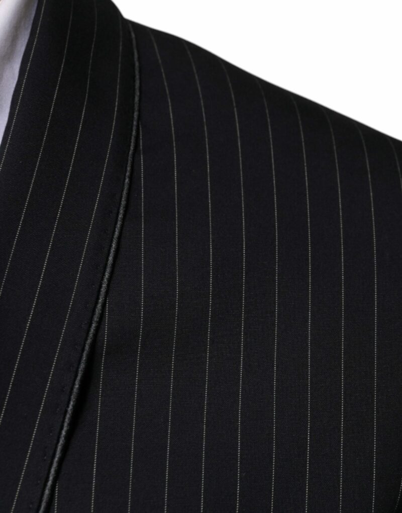 Dolce & Gabbana Black Stripe Single Breasted Formal Suit - Image 6