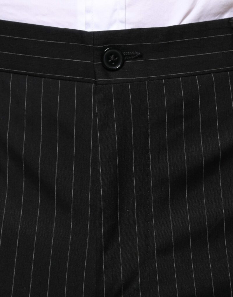 Dolce & Gabbana Black Stripe Single Breasted Formal Suit - Image 7