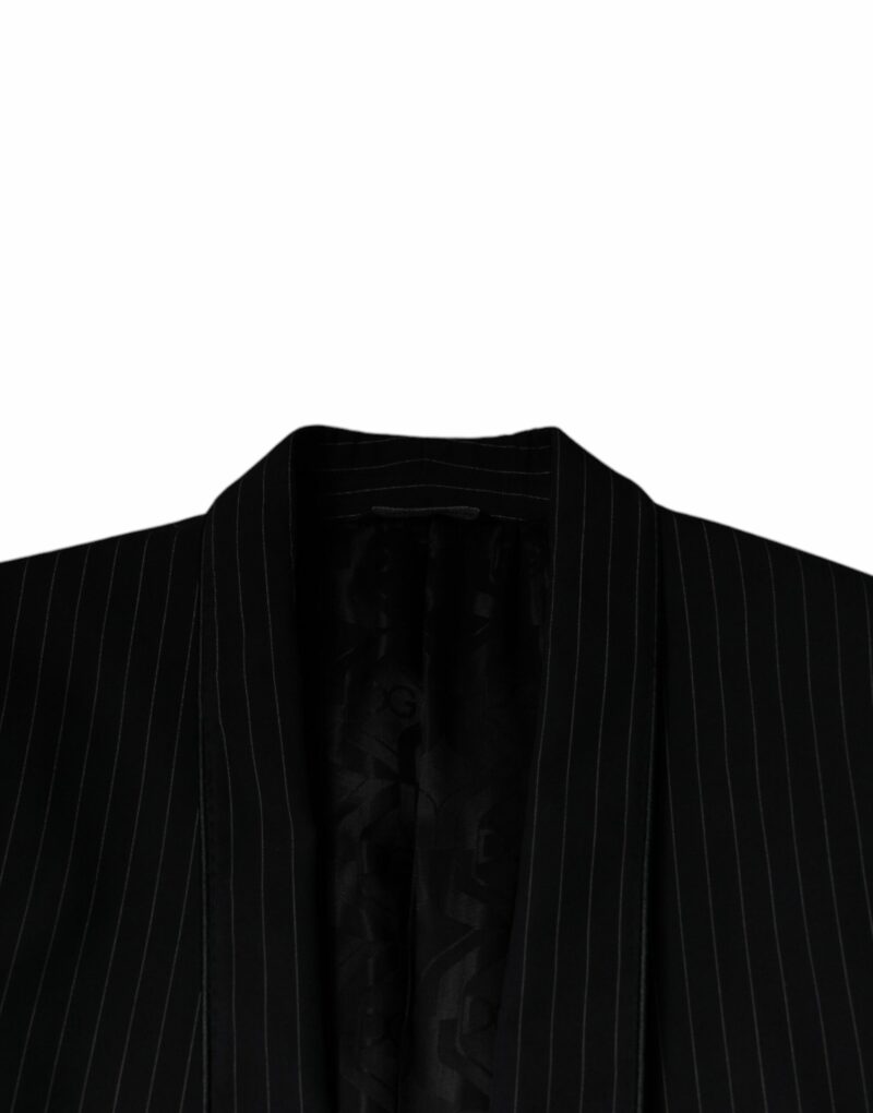 Dolce & Gabbana Black Stripe Single Breasted Formal Suit - Image 8