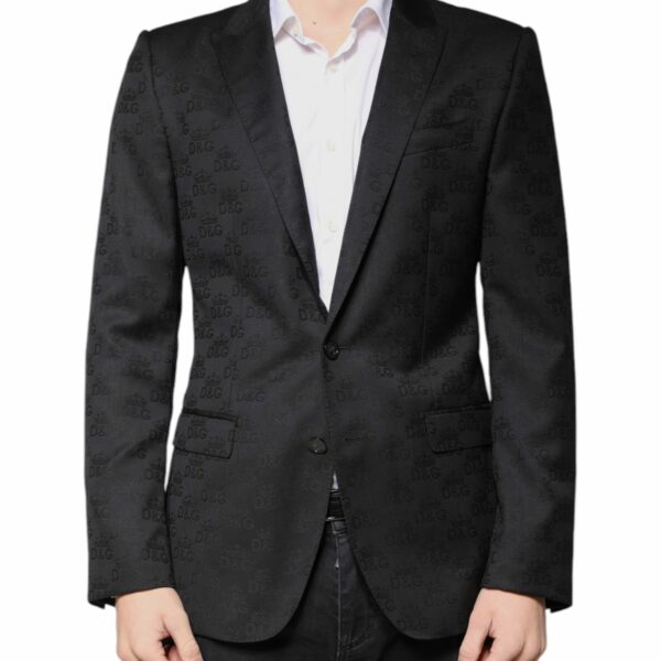 Dolce & Gabbana Black Wool Single Breasted Formal Blazer