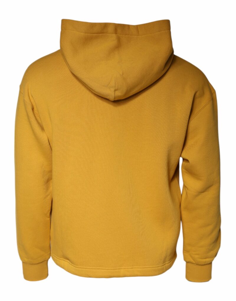 Dolce & Gabbana Mustard DG Hooded Men Sweatshirt Sweater - Image 5