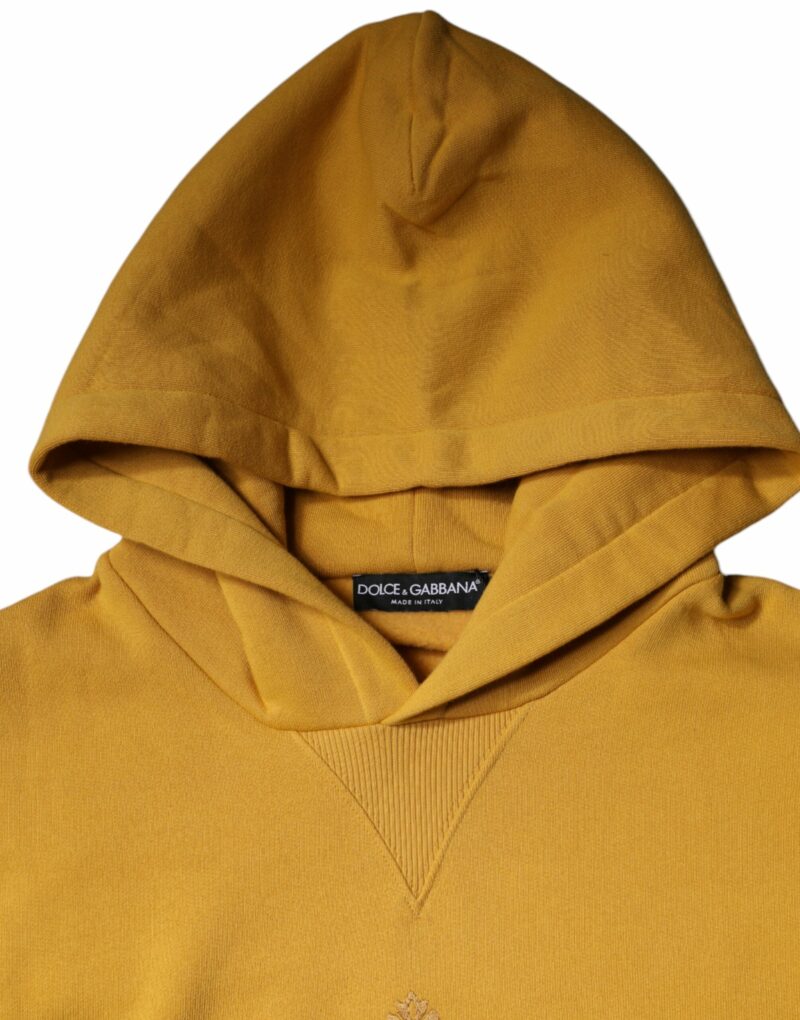 Dolce & Gabbana Mustard DG Hooded Men Sweatshirt Sweater - Image 6