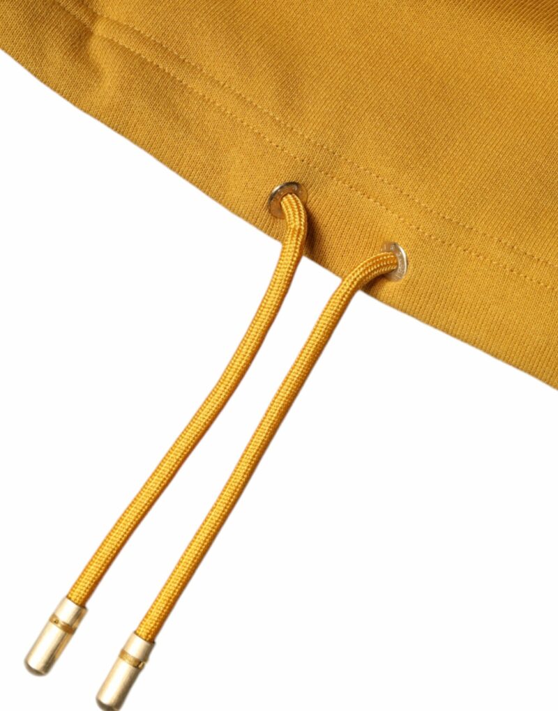 Dolce & Gabbana Mustard DG Hooded Men Sweatshirt Sweater - Image 7
