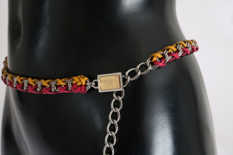 Dolce & Gabbana Elegant Multicolor Crystal-Embellished Belt - Image 4