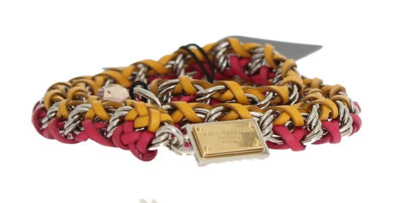 Dolce & Gabbana Elegant Multicolor Crystal-Embellished Belt - Image 6