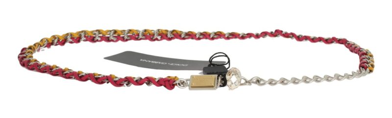 Dolce & Gabbana Elegant Multicolor Crystal-Embellished Belt - Image 8