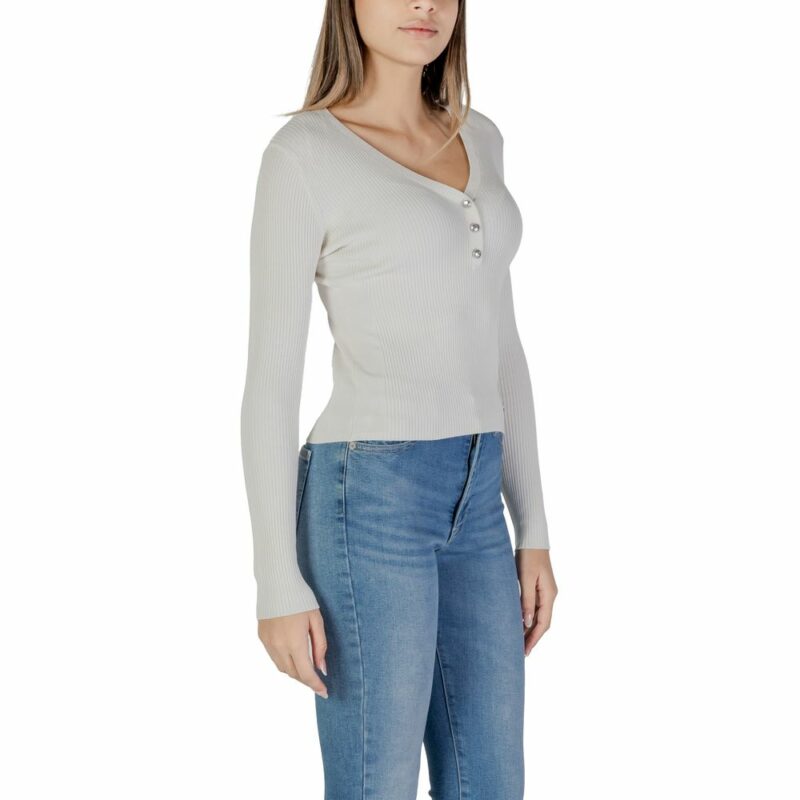 Guess Cream Viscose Tops & T-Shirt - Image 3