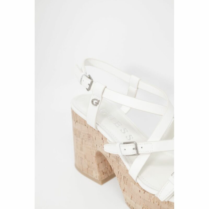 Guess Beige Leather Sandal - Image 4
