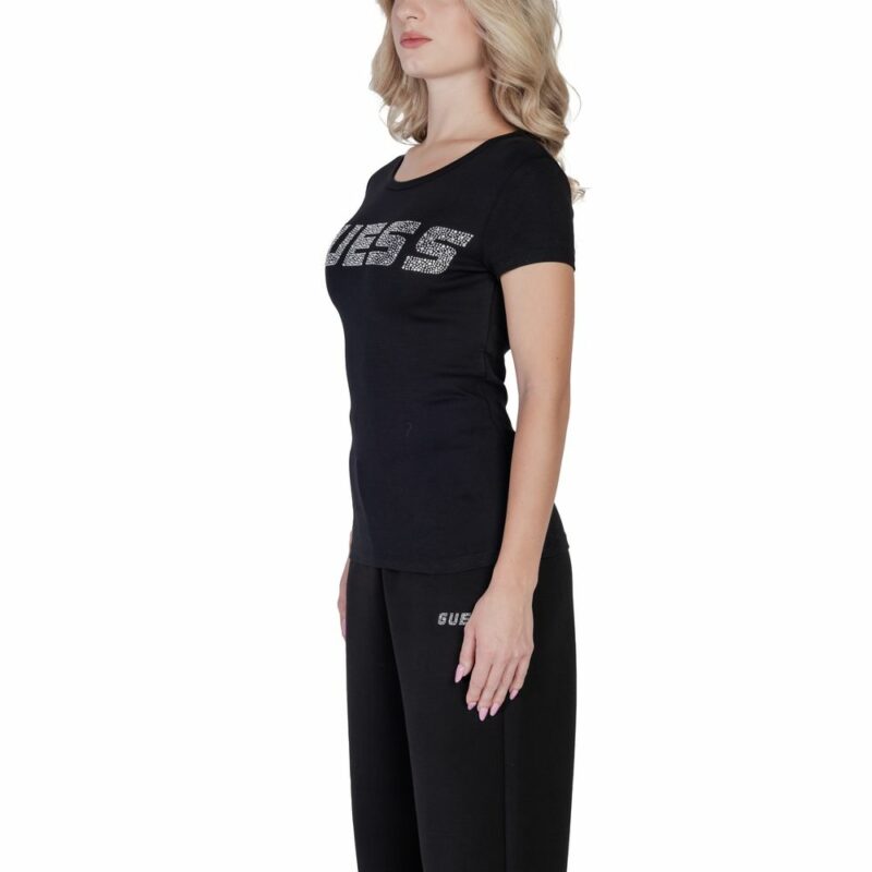 Guess Active Black Cotton Tops & T-Shirt - Image 2