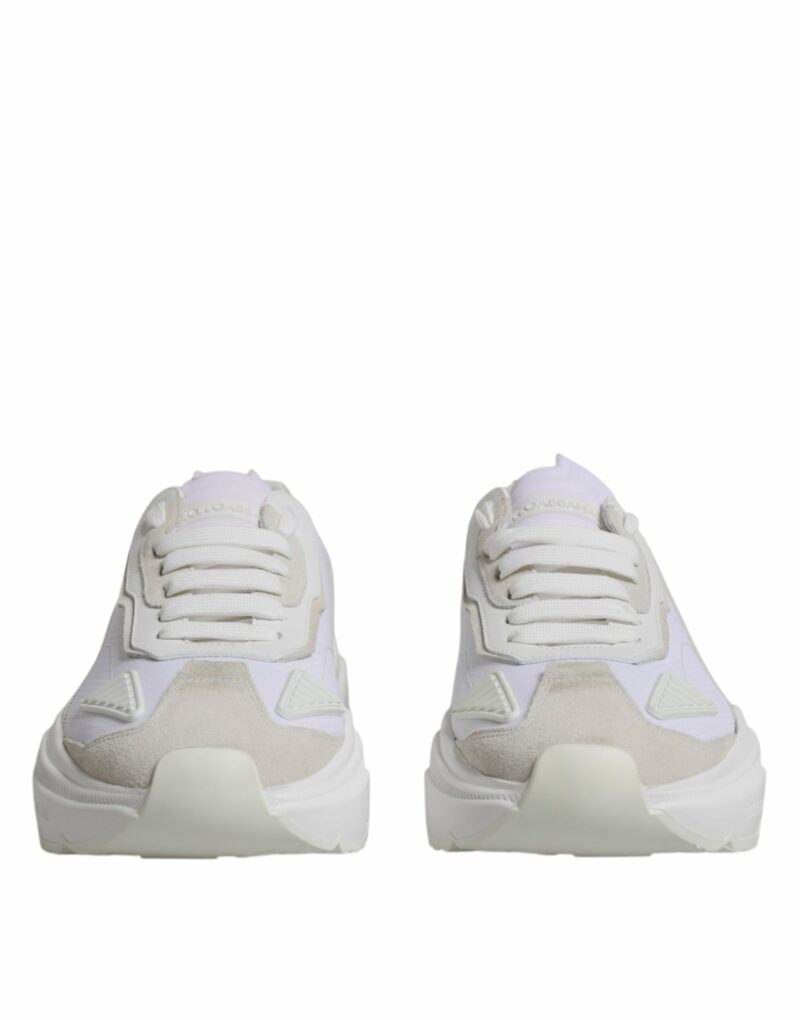 Dolce & Gabbana White Leather Daymaster Low Top Sneakers Shoes - Image 2