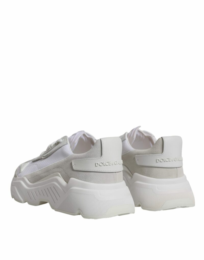 Dolce & Gabbana White Leather Daymaster Low Top Sneakers Shoes - Image 5