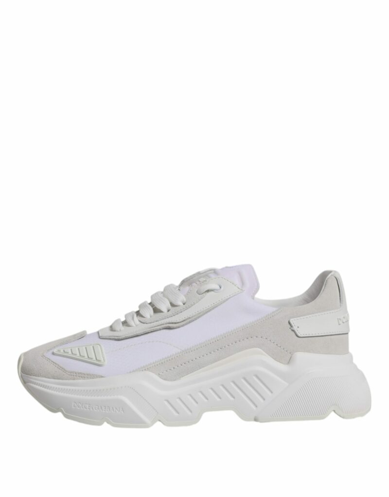 Dolce & Gabbana White Leather Daymaster Low Top Sneakers Shoes - Image 6