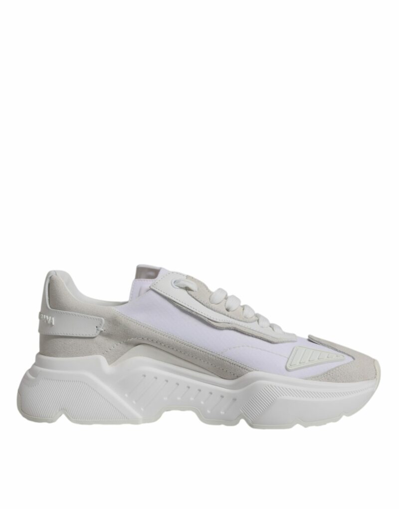 Dolce & Gabbana White Leather Daymaster Low Top Sneakers Shoes - Image 7