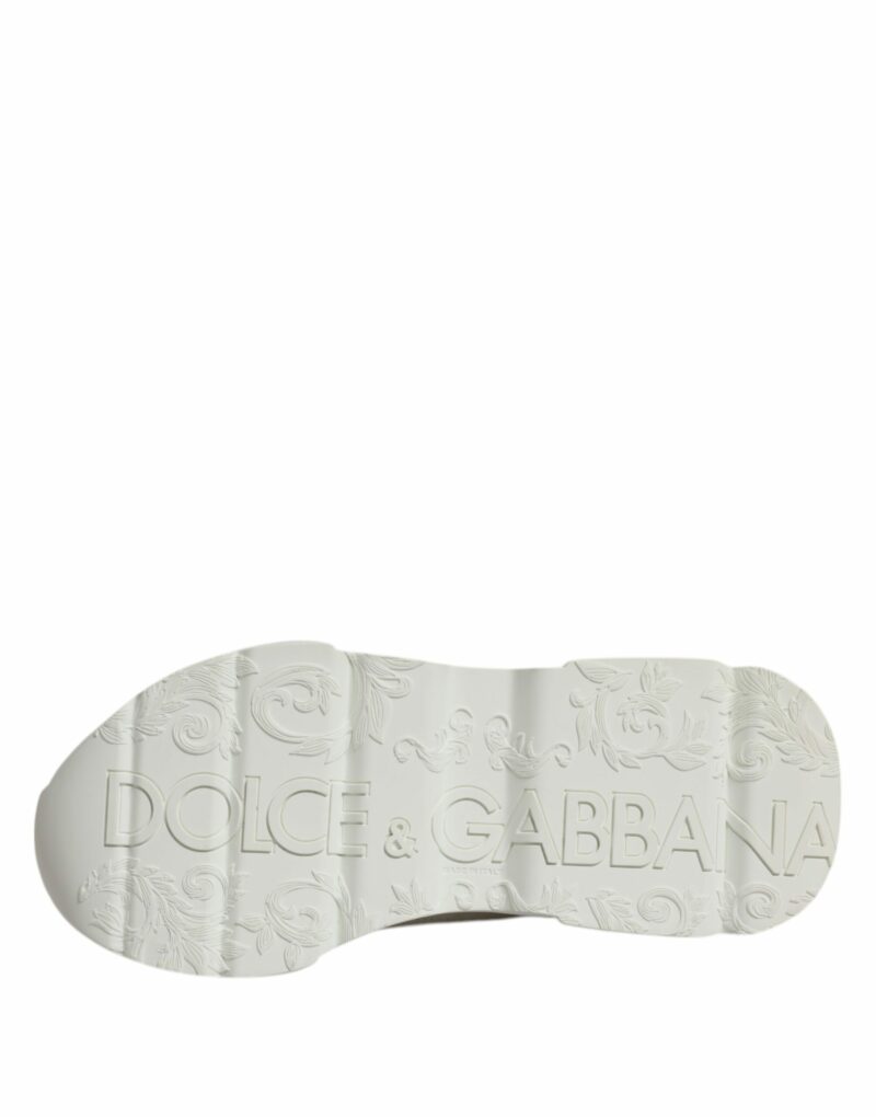 Dolce & Gabbana White Leather Daymaster Low Top Sneakers Shoes - Image 8