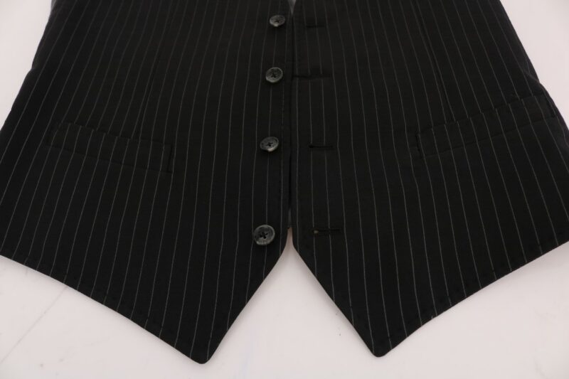 Dolce & Gabbana Sleek Striped Waistcoat Vest - Image 5