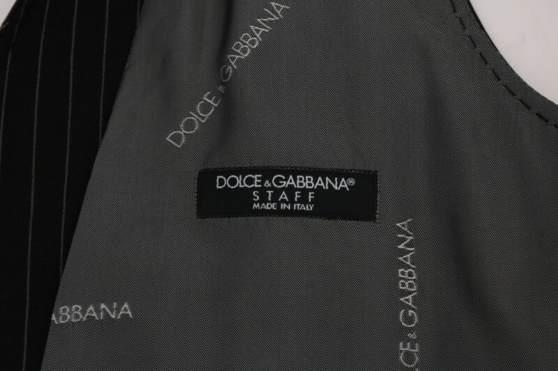 Dolce & Gabbana Sleek Striped Waistcoat Vest - Image 6