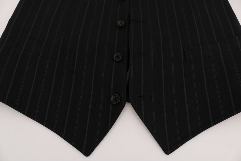 Dolce & Gabbana Elegant Striped Vest Waistcoat - Image 5