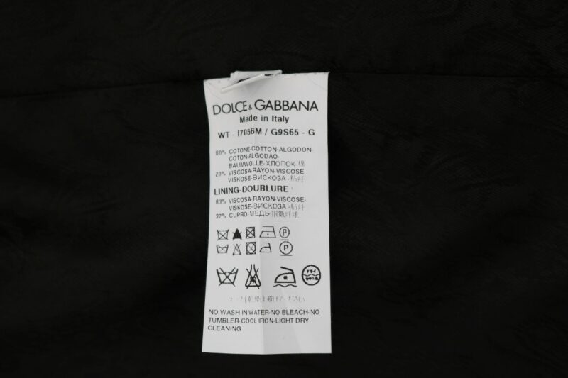Dolce & Gabbana Sleek Black Single-Breasted Waistcoat - Image 5