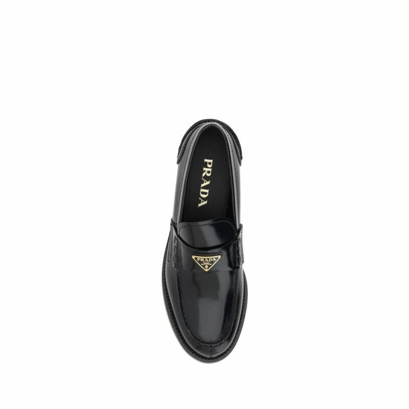 Prada Logo Loafers - Image 4