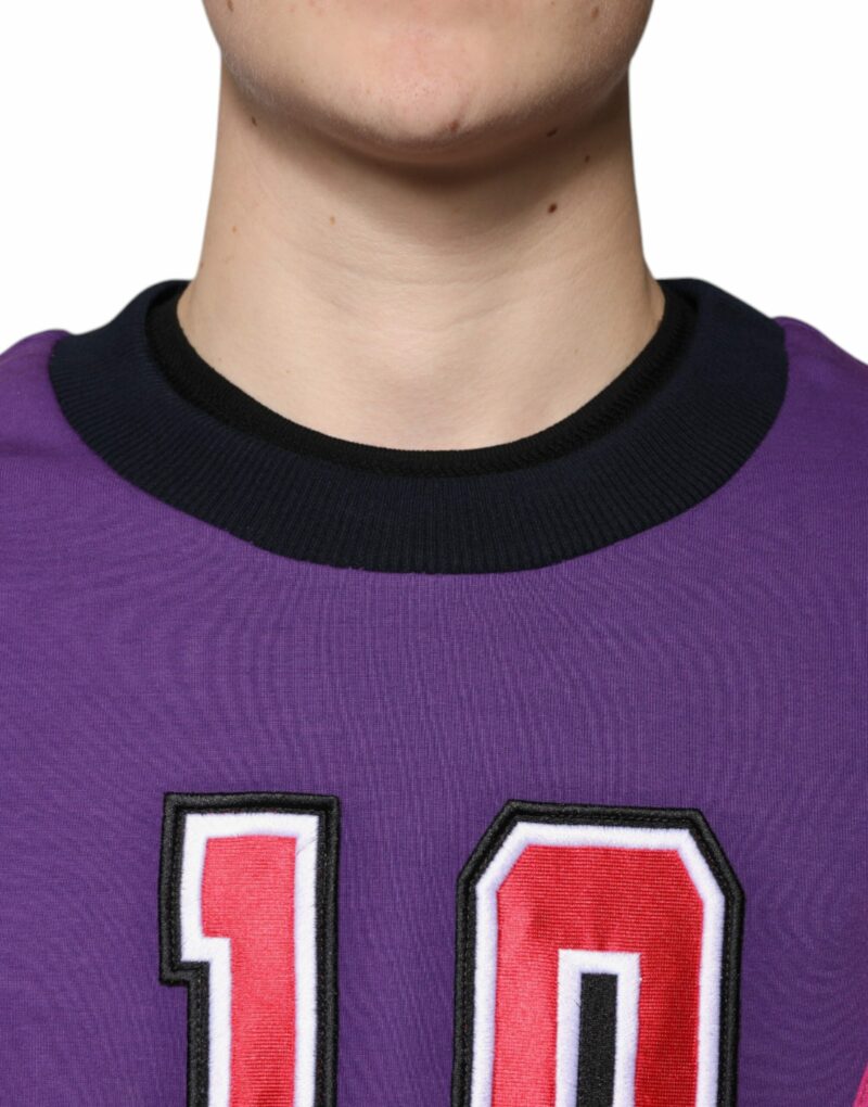 Dolce & Gabbana Multicolor Crew Neck Men Sweatshirt Sweater - Image 5