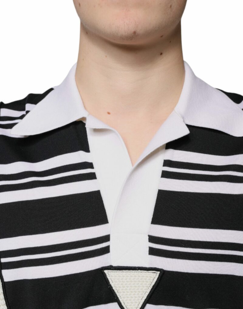 Dolce & Gabbana Multicolor Stripe Collared Polo T-shirt - Image 5