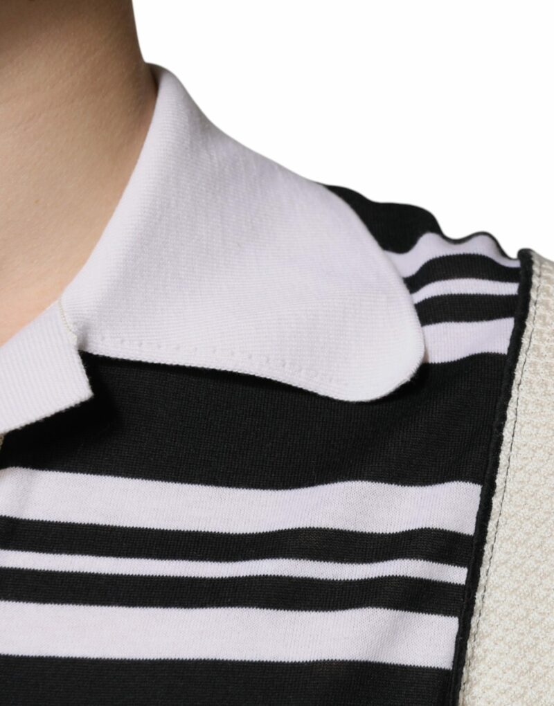 Dolce & Gabbana Multicolor Stripe Collared Polo T-shirt - Image 6