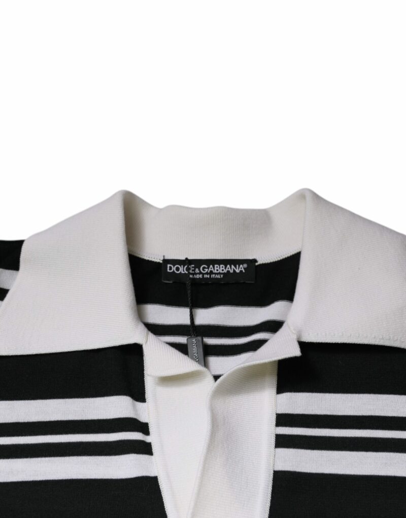 Dolce & Gabbana Multicolor Stripe Collared Polo T-shirt - Image 7