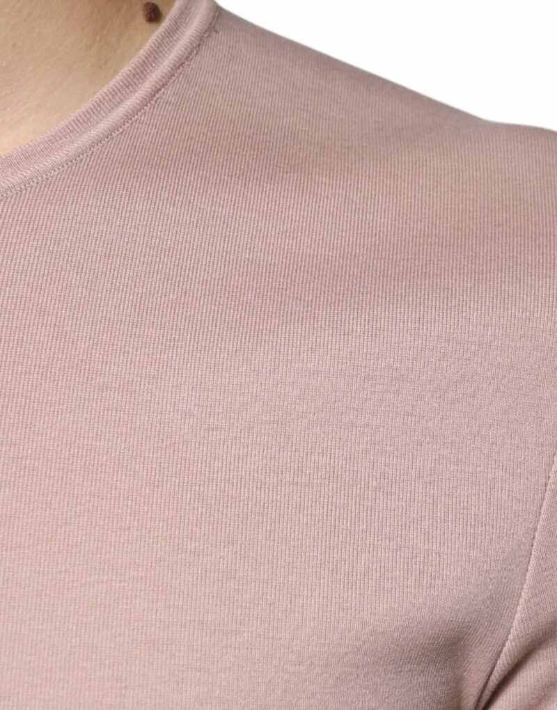 Dolce & Gabbana Brown Cotton Short Sleeves Round Neck T-shirt - Image 6
