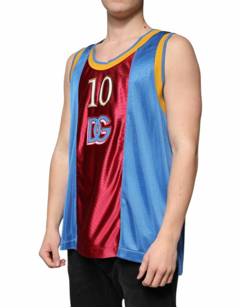 Dolce & Gabbana Multicolor Jersey Tank Sleeveless T-shirt - Image 3