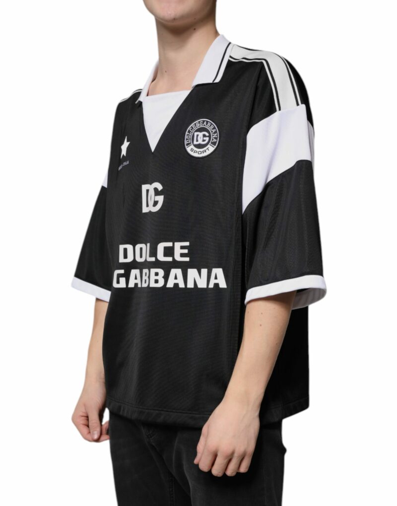 Dolce & Gabbana Black White Sicilia Short Sleeves T-shirt - Image 3