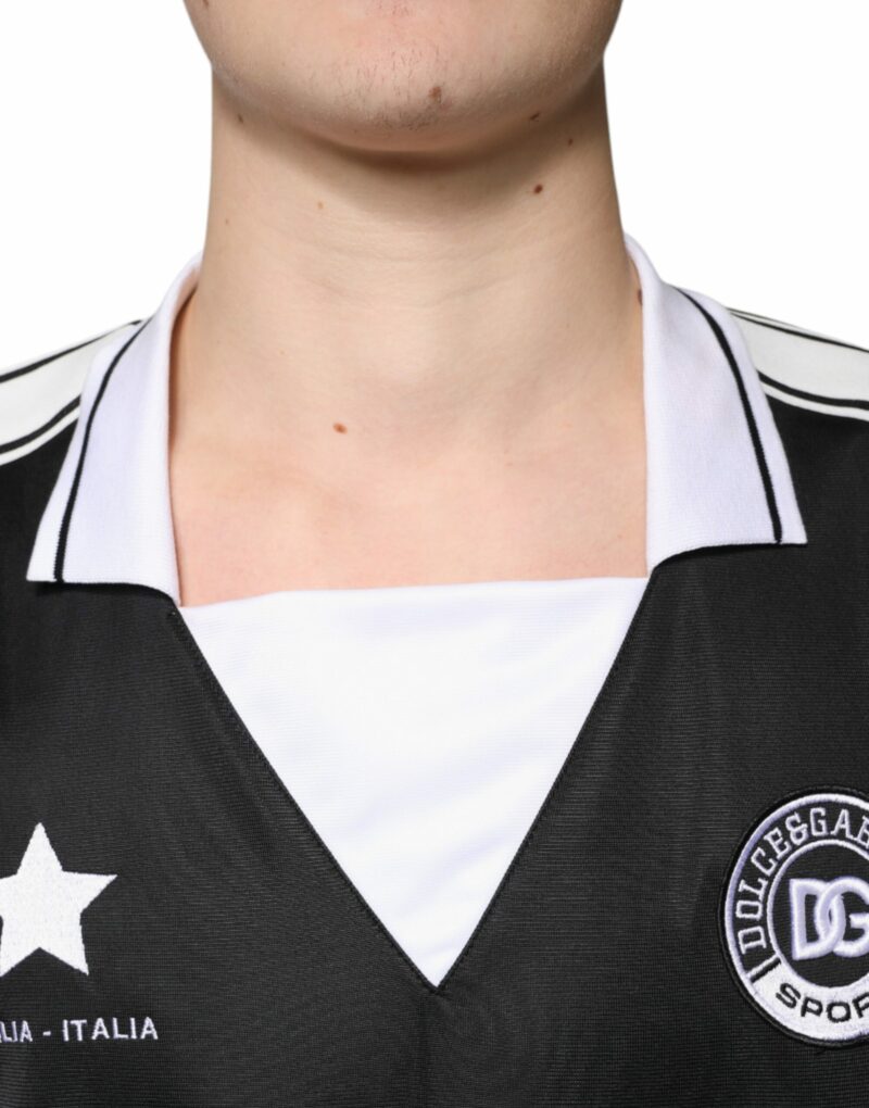 Dolce & Gabbana Black White Sicilia Short Sleeves T-shirt - Image 5